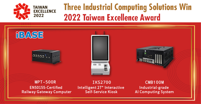 Three Industrial Computing Solutions Win 2022 Taiwan Excellence Award