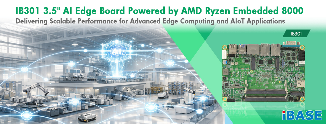 The IB301 is a high-performance 3.5” AI Edge Board engineered to meet the gowing demands of edge computing and AIoT deployments.