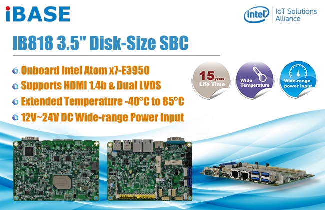  IB818  3.5-inch Disk Size SBC
