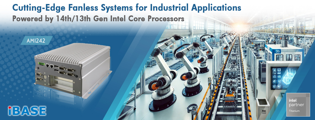 The AMI242 series fanless systems are designed to meet the rigorous demands of industrial applications. It combines robust performance, versatile connectivity, and exceptional reliability in a fanless design.