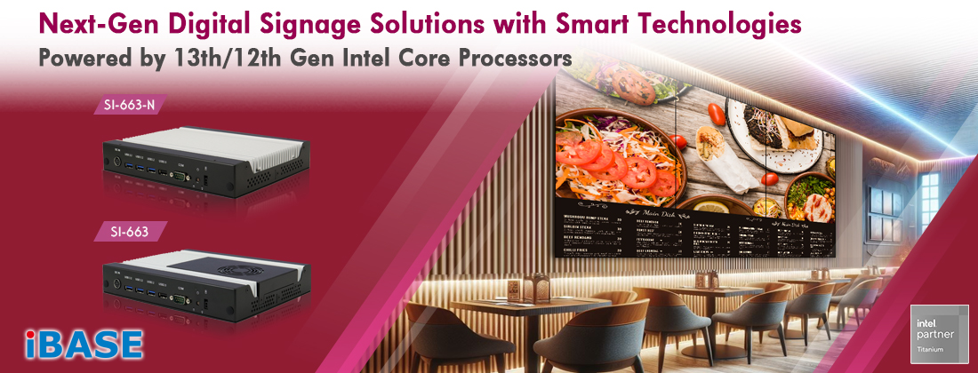 SI-663-N digital signage player features 13th/12th Gen Intel® Core™ processors