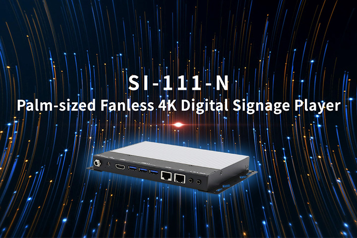 SI-111-N Palm-sized Fanless 4K Digital Signage Player
